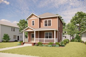 House Blueprint - Exterior - Front Elevation for Victorian House Plan #936-63 - 3 bed, 2.5 bath