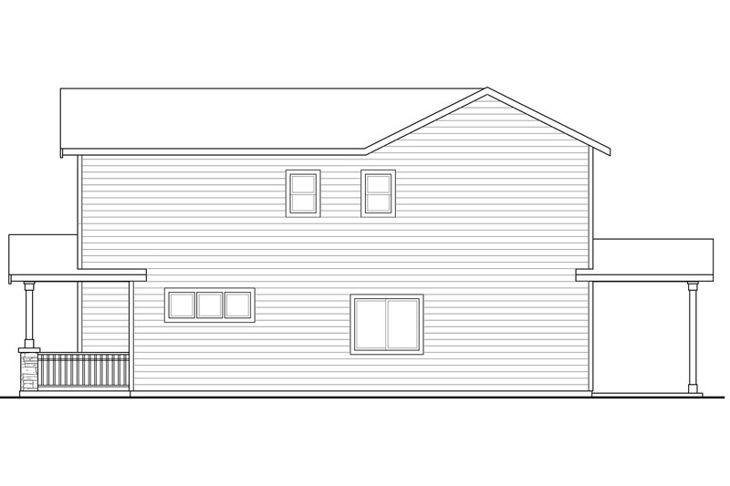 Architectural House Design - Exterior - Other Elevation 1 for Country House Plan #124-1079 - 6 bed, 5 bath