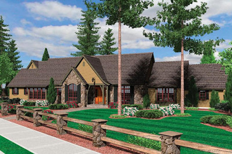 Home Plan - Exterior - Other Elevation 1 for European House Plan #48-430 - 3 bed, 2.5 bath