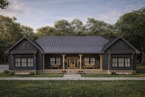 Farmhouse Exterior - Front Elevation Plan #1117-31