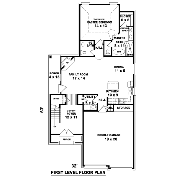 Traditional Floor Plan - Main Floor Plan #81-13620