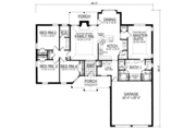 Southern Style House Plan - 4 Beds 2 Baths 1764 Sq/Ft Plan #40-250 
