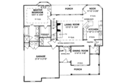 Traditional Style House Plan - 4 Beds 3.5 Baths 2086 Sq/Ft Plan #20-234 