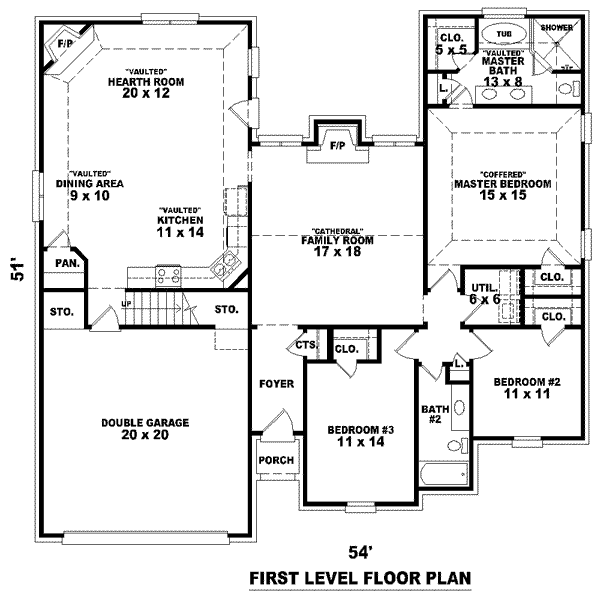 European Floor Plan - Main Floor Plan #81-1501