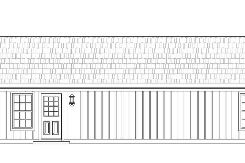 Dream House Plan - Exterior - Rear Elevation for Country House Plan #932-163 - 2 bed, 1 bath