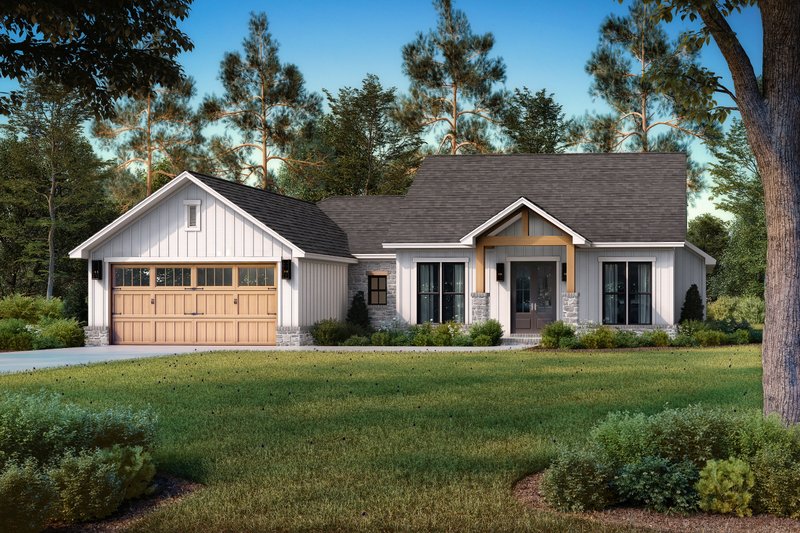 Dream House Plan - Exterior - Front Elevation 5 for Farmhouse House Plan #430-349 - 4 bed, 2.5 bath