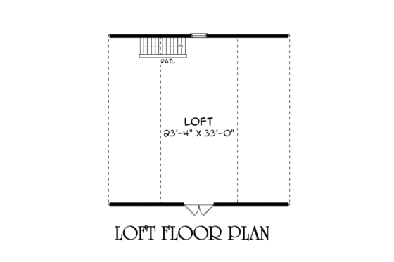 Floor Plan - Other Floor for Country House Plan #75-211, 0 bath