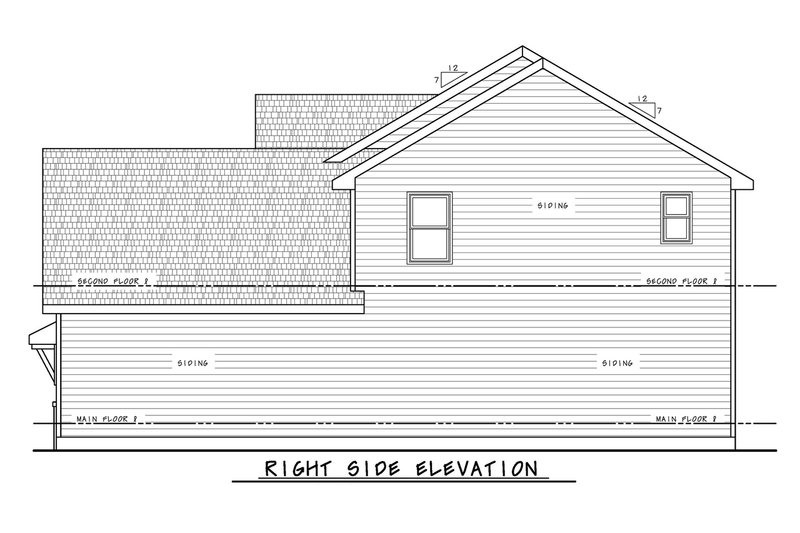 Dream House Plan - Exterior - Other Elevation 1 for Farmhouse House Plan #20-2656 - 4 bed, 3.5 bath