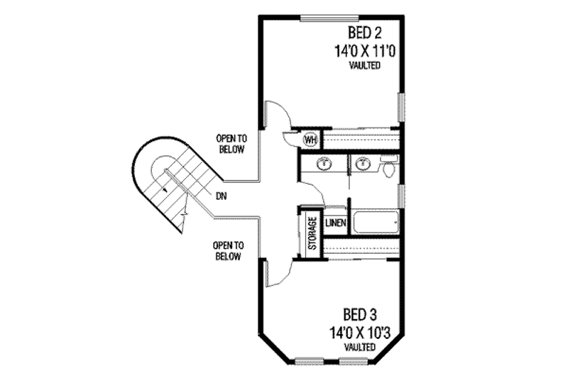 House Plan Design - Floor Plan - Upper Floor for Traditional House Plan #60-354 - 4 bed, 2.5 bath