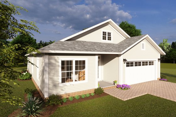 Exterior - Other Elevation for Cottage House Plan #513-2202 - 3 bed, 2.5 bath