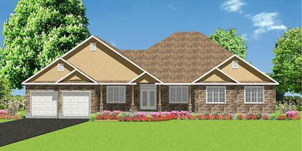 Farmhouse Style House Plan - 3 Beds 2.5 Baths 2900 Sq/Ft Plan #414-115