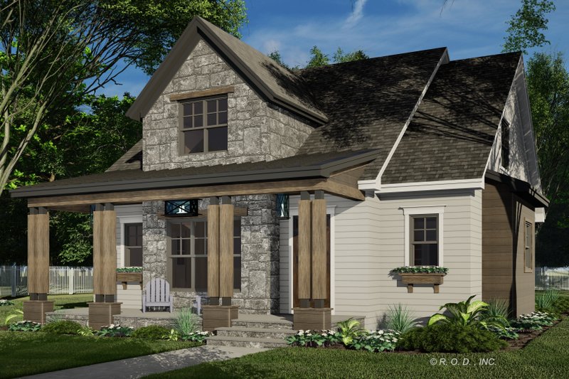 Home Plan - Exterior - Front Elevation 5 for Traditional House Plan #51-1563 - 3 bed, 3.5 bath