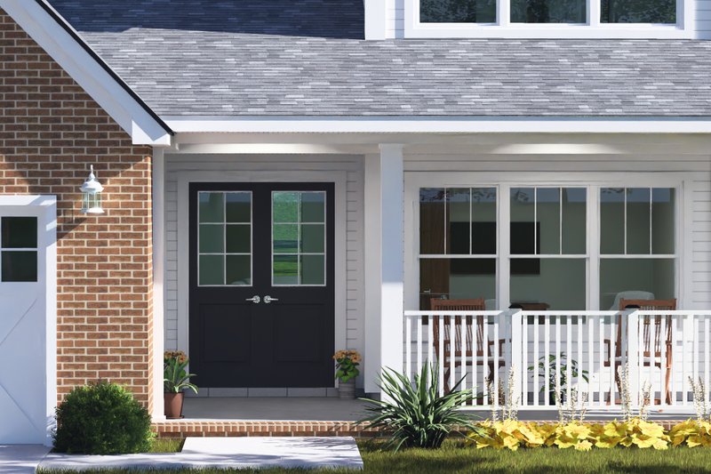 Dream House Plan - Exterior - Covered Porch for Farmhouse House Plan #513-2482 - 3 bed, 2.5 bath
