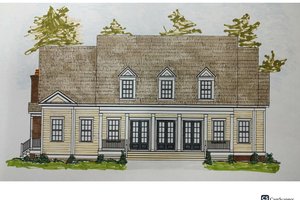Colonial Exterior - Front Elevation Plan #69-439