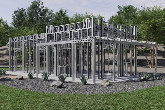 Exterior - Other Elevation 4 for Mediterranean House Plan #1106-41 - 1 bed, 1 bath