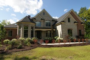 Exterior - Front Elevation 5 for European House Plan #1057-2 - 4 bed, 3.5 bath