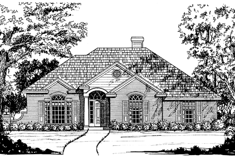 Home Plan - Colonial Exterior - Front Elevation Plan #40-463
