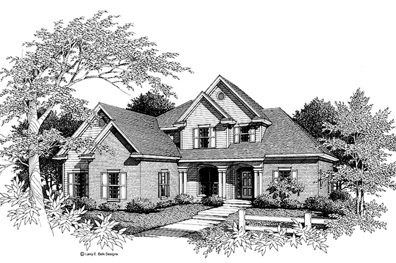 Architectural House Design - Traditional Exterior - Front Elevation Plan #952-85