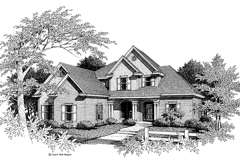 Dream House Plan - Traditional Exterior - Front Elevation Plan #952-85