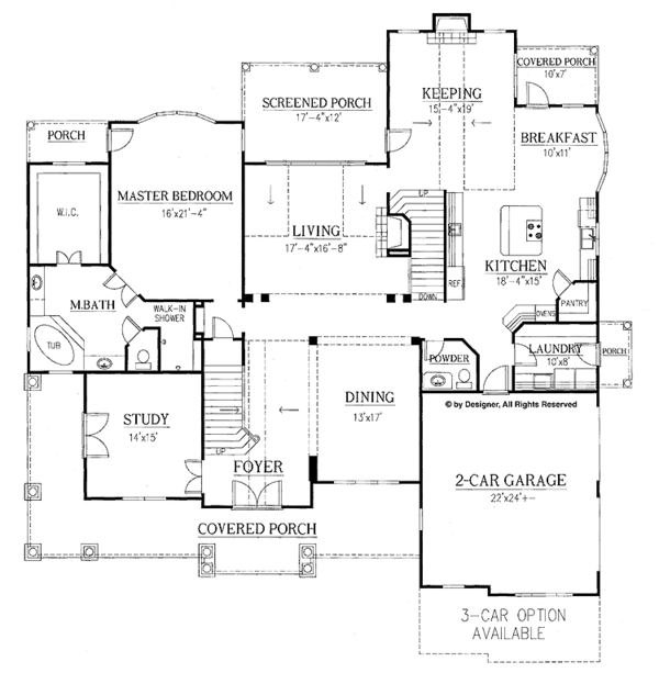 European Floor Plan - Main Floor Plan #437-66