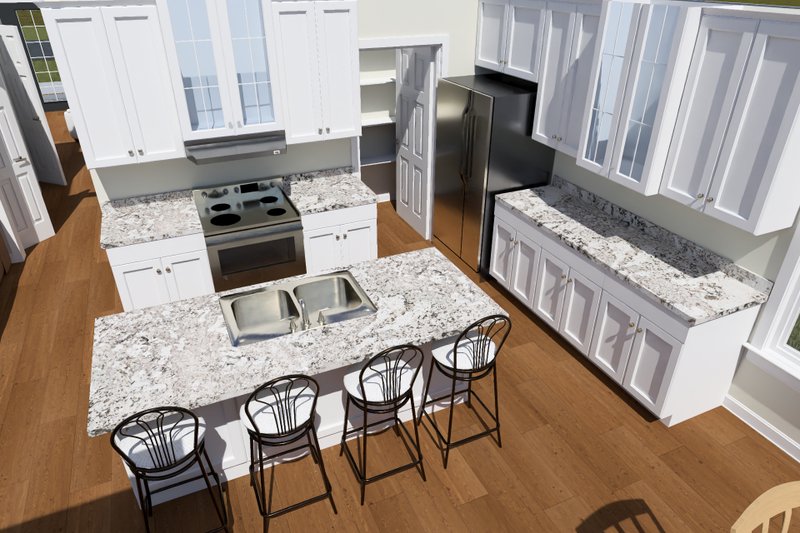 Architectural House Design - Interior - Kitchen for Cottage House Plan #513-2424 - 4 bed, 3 bath