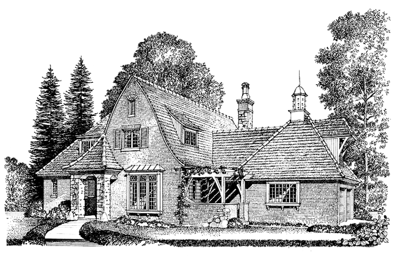 House Plan Design - European Exterior - Front Elevation Plan #1016-68