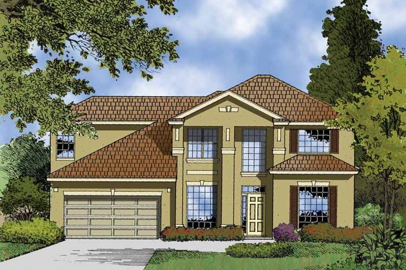 House Blueprint - Contemporary Exterior - Front Elevation Plan #1015-51