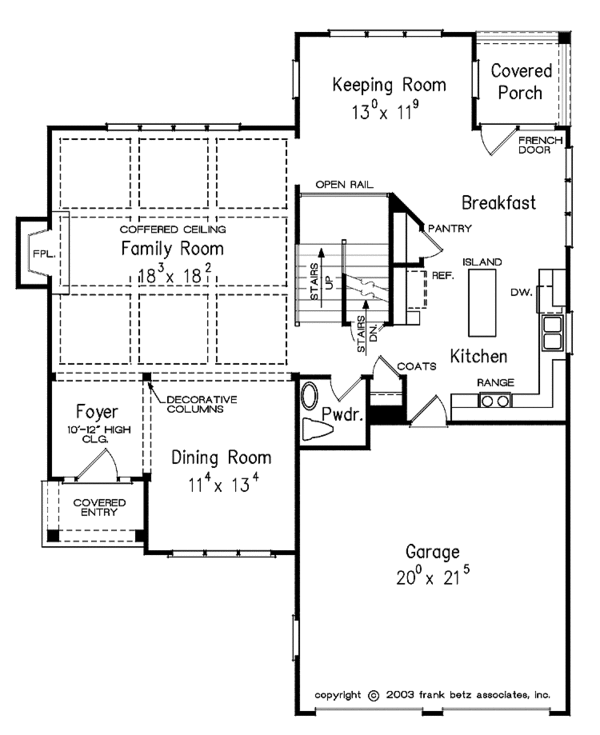 House Plan Design - Country Floor Plan - Main Floor Plan #927-924
