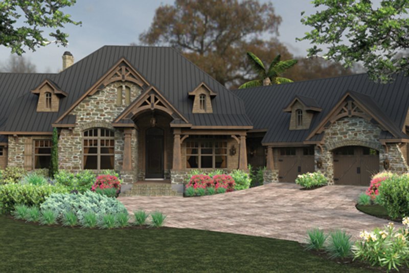 Dream House Plan - Craftsman Exterior - Front Elevation Plan #120-246