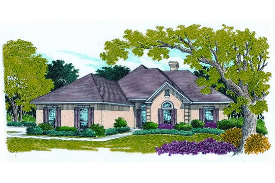 Traditional, Front Elevation