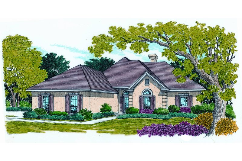 Traditional Style House Plan - 4 Beds 2 Baths 2200 Sq/Ft Plan #45-371