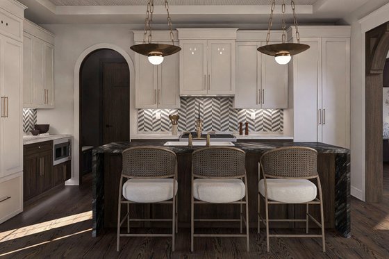 Interior - Kitchen 1 for Victorian House Plan #455-376 - 3 bed, 2.5 bath