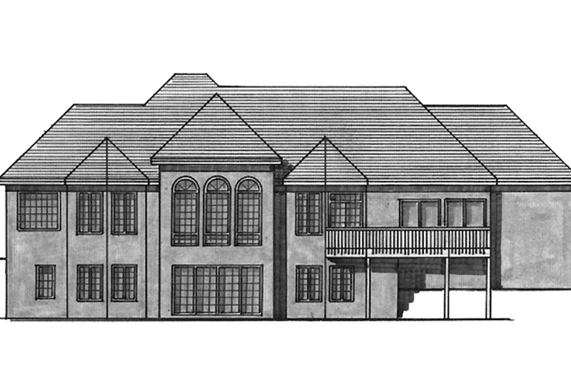 Dream House Plan - Exterior - Rear Elevation for Country House Plan #51-779 - 3 bed, 3.5 bath