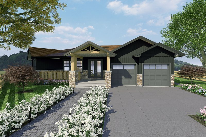 Dream House Plan - Exterior - Front Elevation 3 for Craftsman House Plan #1101-3 - 4 bed, 3.5 bath