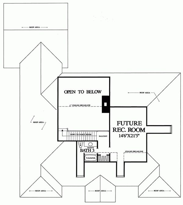 House Plan Design - Southern Floor Plan - Upper Floor Plan #137-179