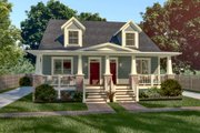 Craftsman Style House Plan - 3 Beds 3 Baths 1567 Sq/Ft Plan #79-249 Exterior 