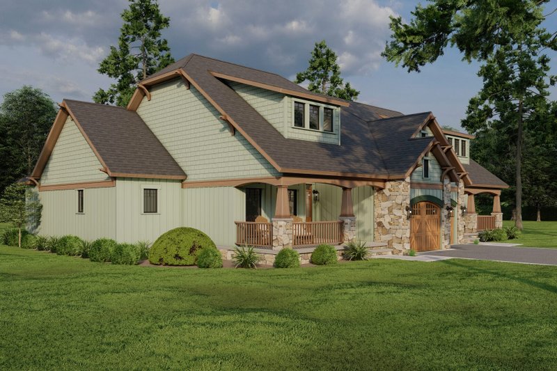 Home Plan - Exterior - Front Elevation 3 for Craftsman House Plan #17-2911 - 3 bed, 3.5 bath