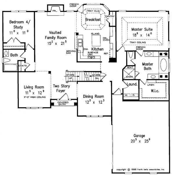 House Design - Mediterranean Floor Plan - Main Floor Plan #927-183