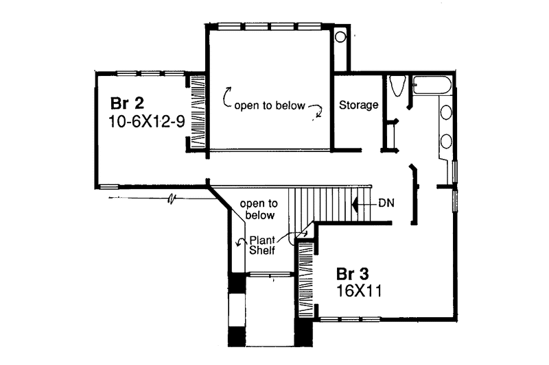 Home Plan - Floor Plan - Upper Floor for Traditional House Plan #320-759 - 3 bed, 2.5 bath