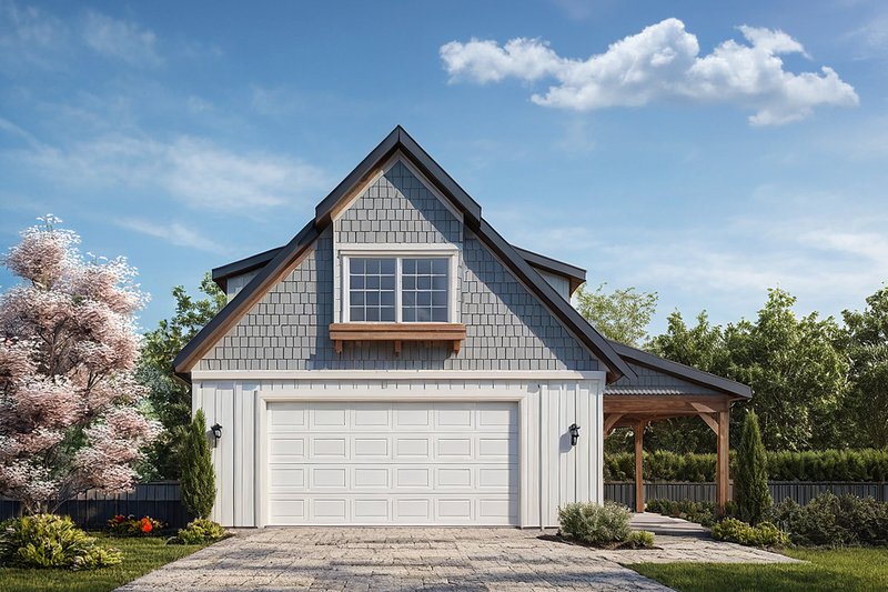 House Blueprint - Craftsman Exterior - Front Elevation Plan #124-1425