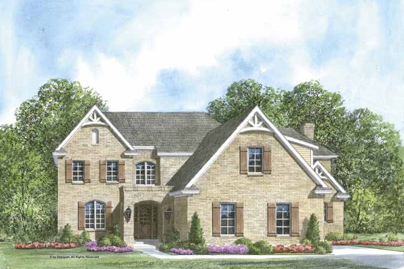 Home Plan - Exterior - Front Elevation 3 for Country House Plan #952-203 - 4 bed, 3.5 bath