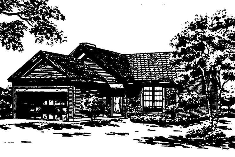 Dream House Plan - Ranch Exterior - Front Elevation Plan #30-315