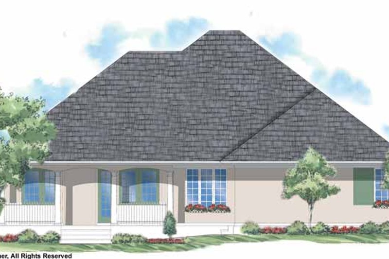 Home Plan - Exterior - Rear Elevation 1 for Country House Plan #930-186 - 3 bed, 2 bath