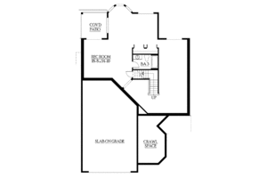 Floor Plan - Lower Floor for Craftsman House Plan #132-371 - 5 bed, 3.5 bath
