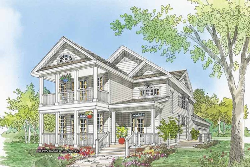 Architectural House Design - Exterior - Front Elevation 6 for Country House Plan #929-518 - 3 bed, 2.5 bath