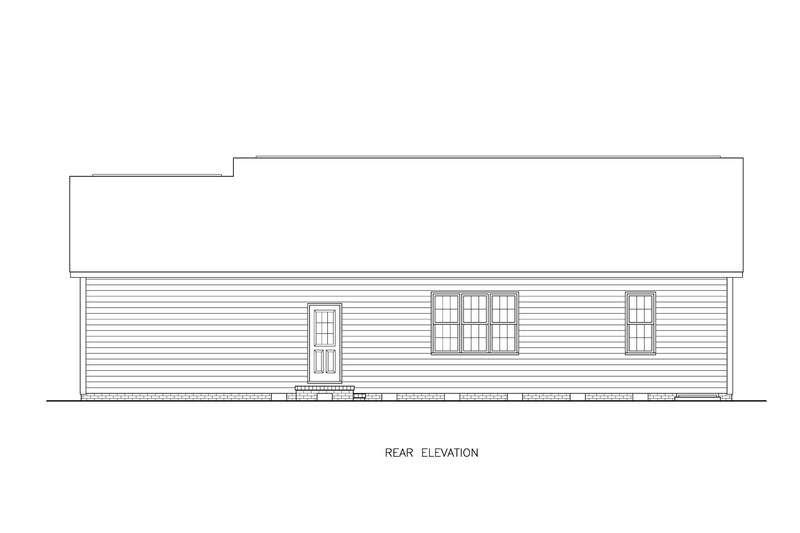 Home Plan - Exterior - Other Elevation for Traditional House Plan #54-620 - 3 bed, 2 bath