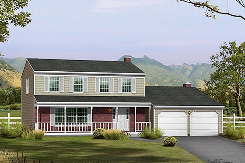 House Design - Traditional Exterior - Front Elevation Plan #57-538