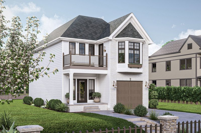 House Plan Design - Exterior - Other Elevation 1 for Victorian House Plan #455-462 - 3 bed, 2.5 bath