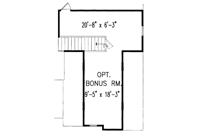 Architectural House Design - Floor Plan - Other Floor for Country House Plan #54-208 - 3 bed, 2 bath