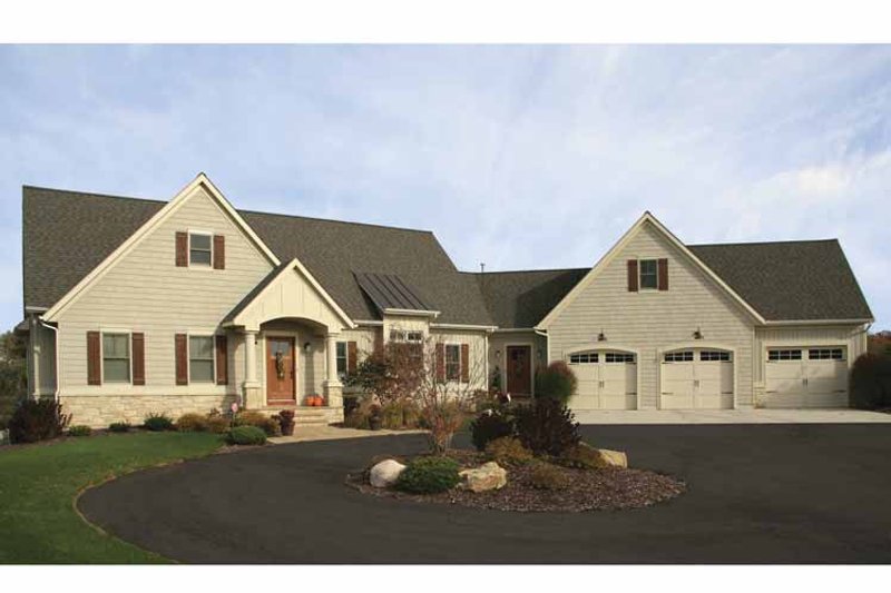 Home Plan - Exterior - Front Elevation 3 for European House Plan #928-100 - 2 bed, 2.5 bath